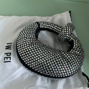 JW Pei Abacus Artificial Crystal Mini Top Handle Bag - Black - NEW WITH TAGS